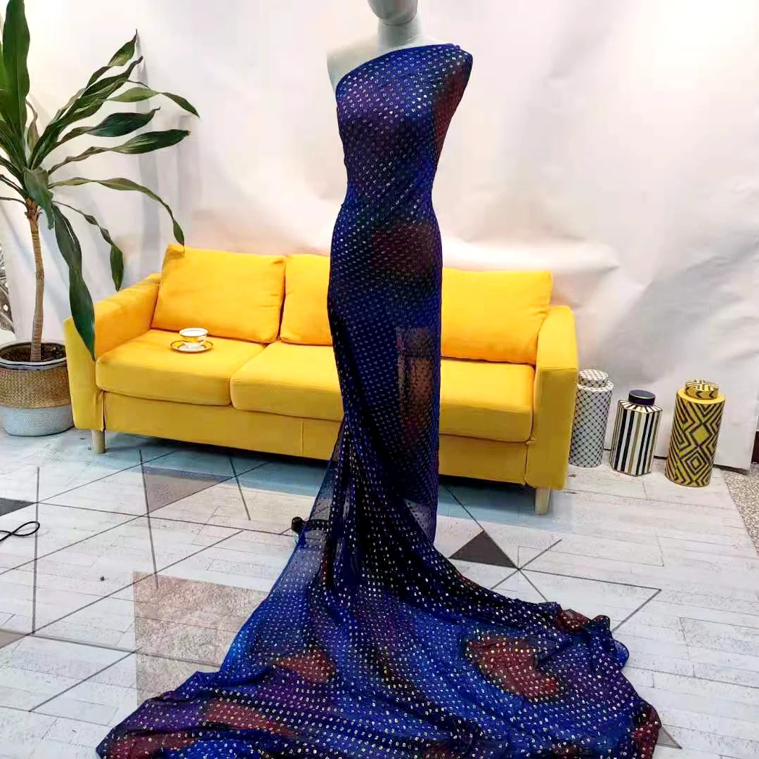 Fareast Velvet Chiffon Somali Fabric Metallic Brocade For Somali Dirac And Garbarsa