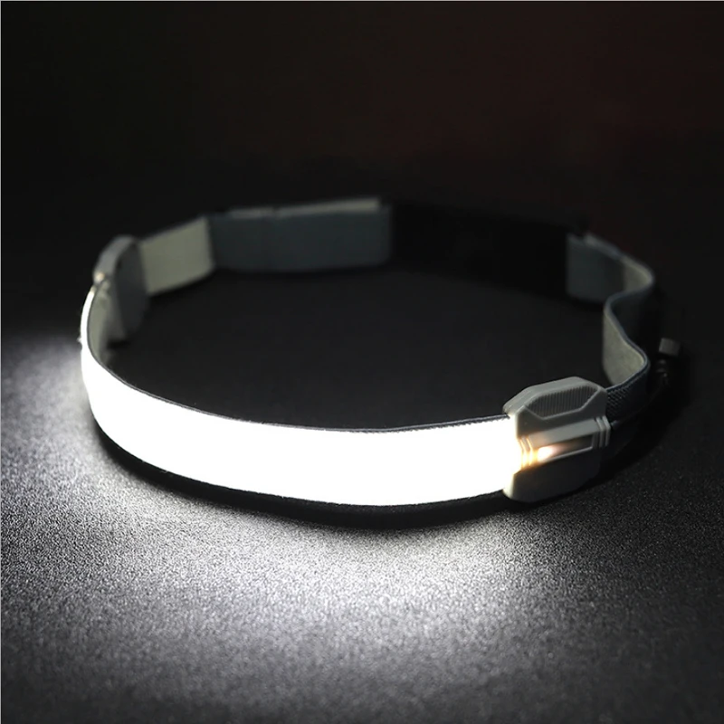 350 Lumen 5W Lightweight 230 Degree COB Wide Beam Headlamp USB Rechargeable Running Headlamp