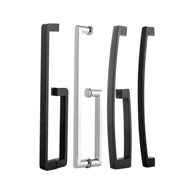 Shower Handle Room Glass Door Single Sided Push Handle Towel Bar Room Glass Door Back To Back Towel Bar Pull Handle