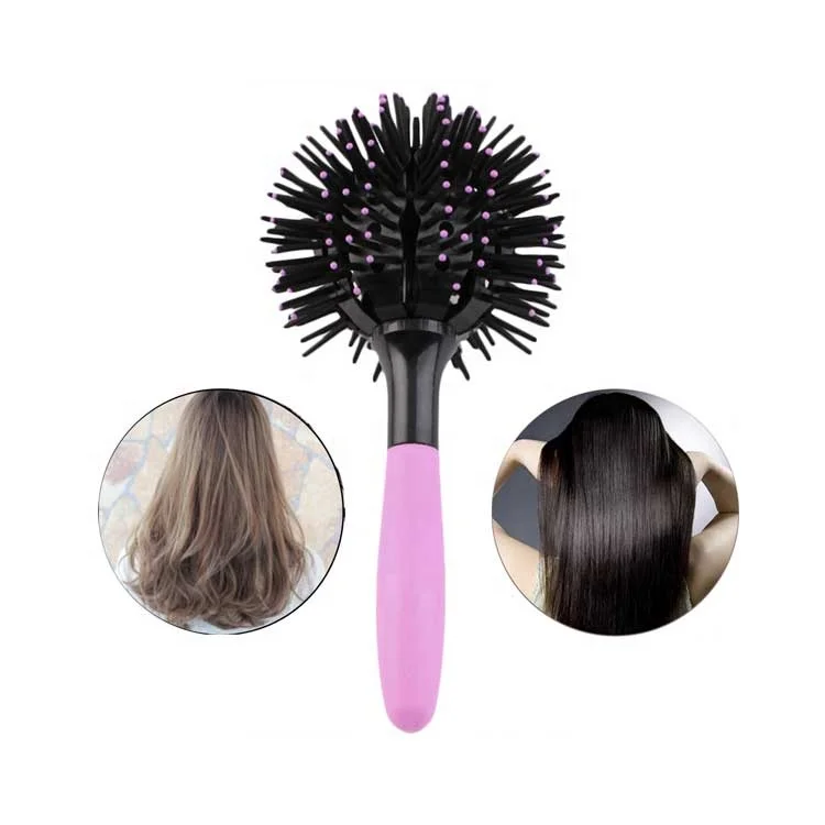 New Design 3D Ball Round Hair Brush 360 Creative Shape Curl Massage Hair Comb