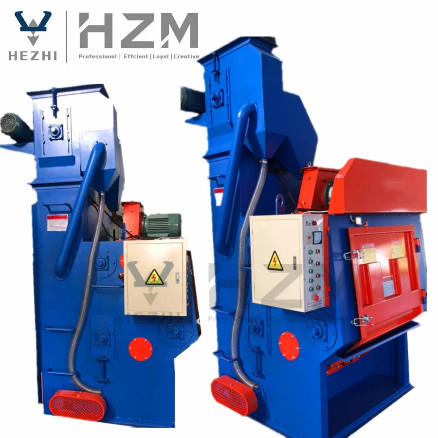 Q32 Cralwer Type Rubber Tumble Belt Cabinet Shot Blasting Machine For Casting Metal Parts Q324