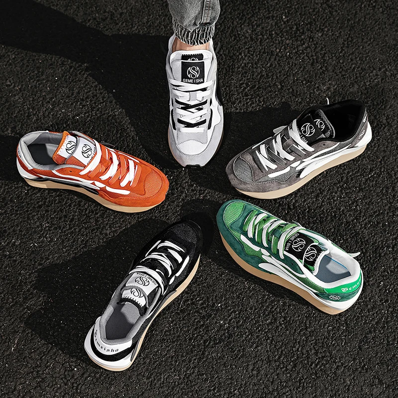 Oem Logo Custom Mesh Male Sneaker Lightweight Fashion Platform Sports Shoes Breathable Casual Walking Running Style Men Sneakers