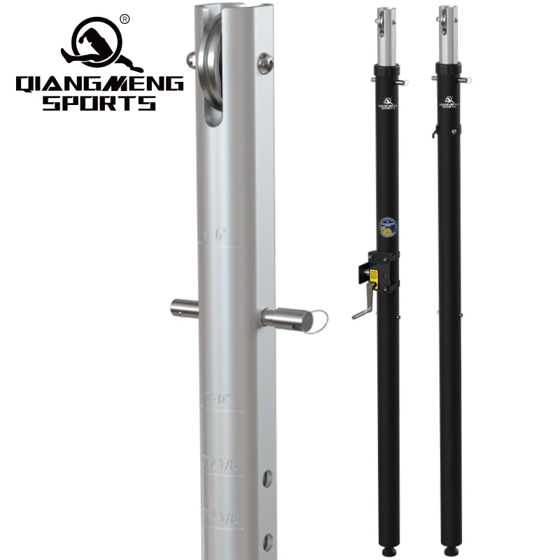 Aluminum volleyball post spring bolt is convenient to lift and lower, professional and high-quality volleyball poles