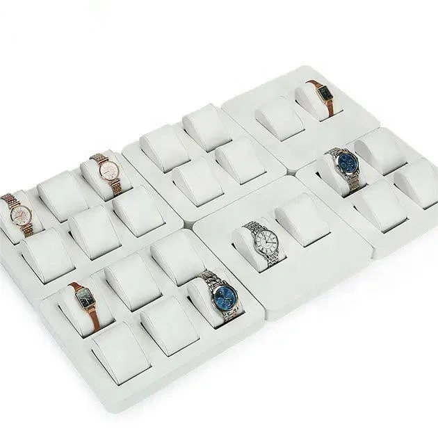 VANLOCY Watch Stand Leather Watch Jewelry Bangle Display Stand Holder metal Base watch display stand design