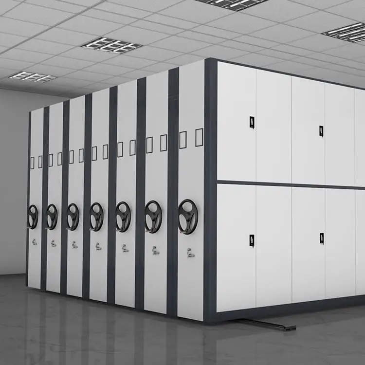 Dense Rack Shelving System Cabinet for Bank Hospital Intelligent File Storage Metal Mechanical Archive Storage Dense Rack