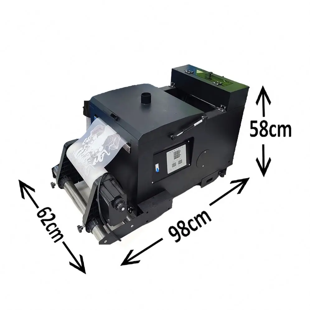 Fully auto intelligent a3 DTF powder shaker machine for dtf printer with drying powder shaking and paper collection functions