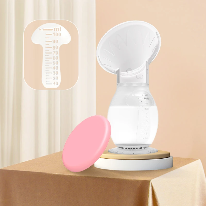 BPA Free Silicone Food Grade Silicone Breast Milk Collection Cup Custom Portable Baby Breast Pump Milk Collector