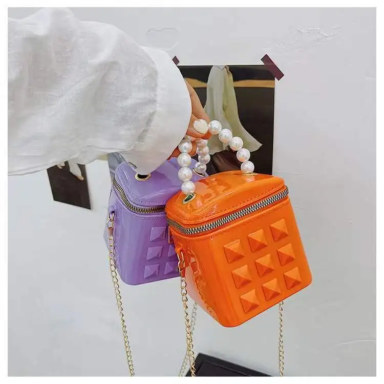 Fashion Waterproof Pvc Small Kid Jelly Candy Bag Designers Girls Mini Purse Kids Handbags