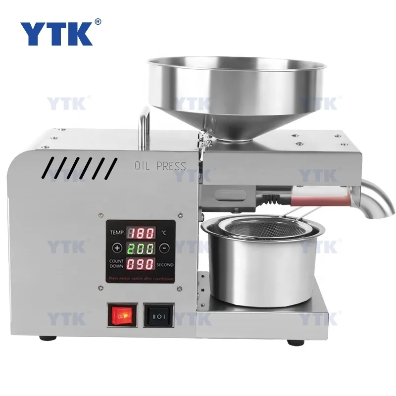YTK-X5S China Household Temperature Controlled Hemp Seed Soybean Olive Oil Press Extractor Machine Cold Press Machine For Oil