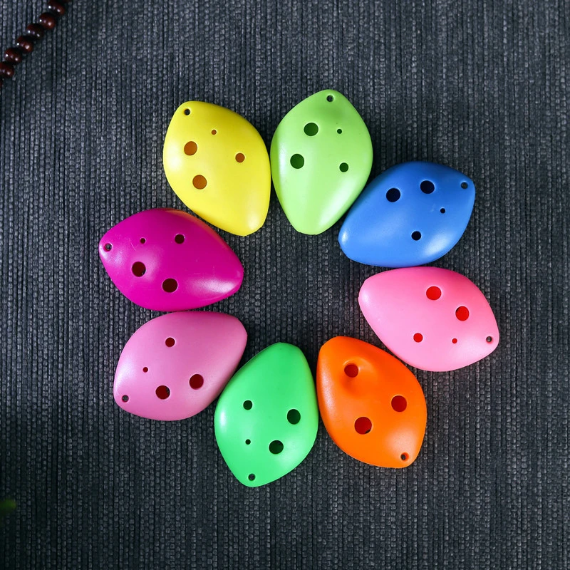 6 Hole Middle C key Ocarina Plastic Material Random Color Musical instruments