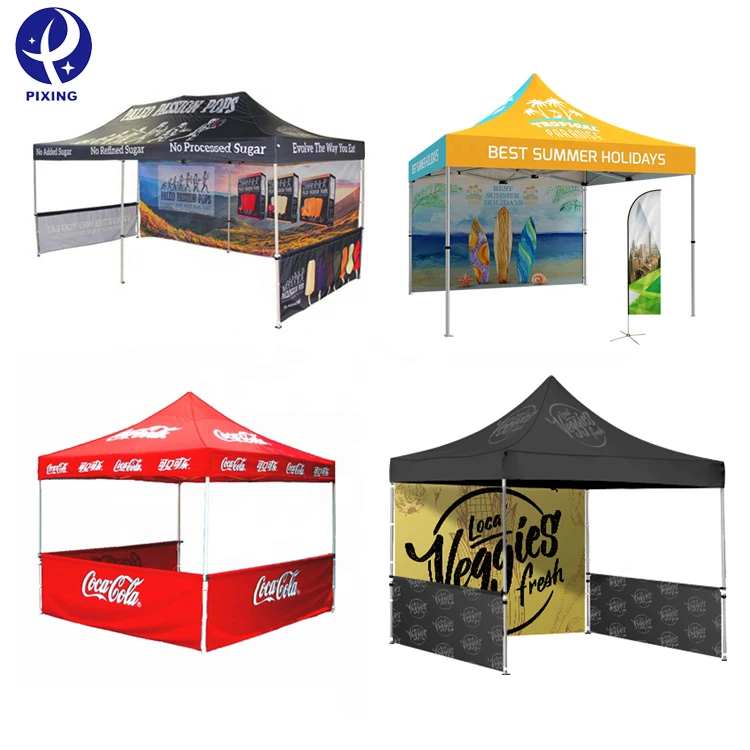 PIXING High Quality Pvc Windows For Tent Popup Shade Canopy Outdoor Folding Tent Gazebo Canopy Awnings
