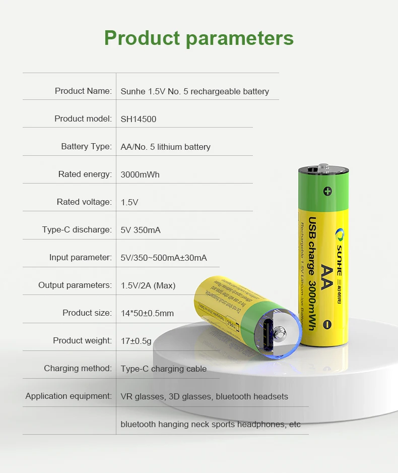 High Quality Lithium-ion  Rechargeable Battery 1.2v 800mAh AA Battery For Solar Light