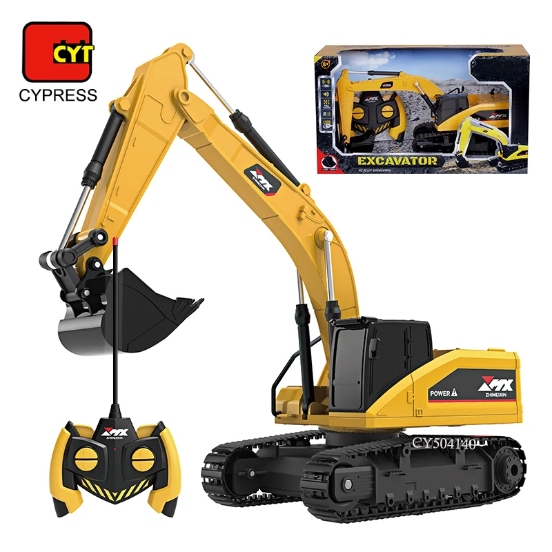 Распродажа экскаватор с дистанционным управлением игрушечные строительные машины на радиоуправлении грузовики со звуком для мальчиков