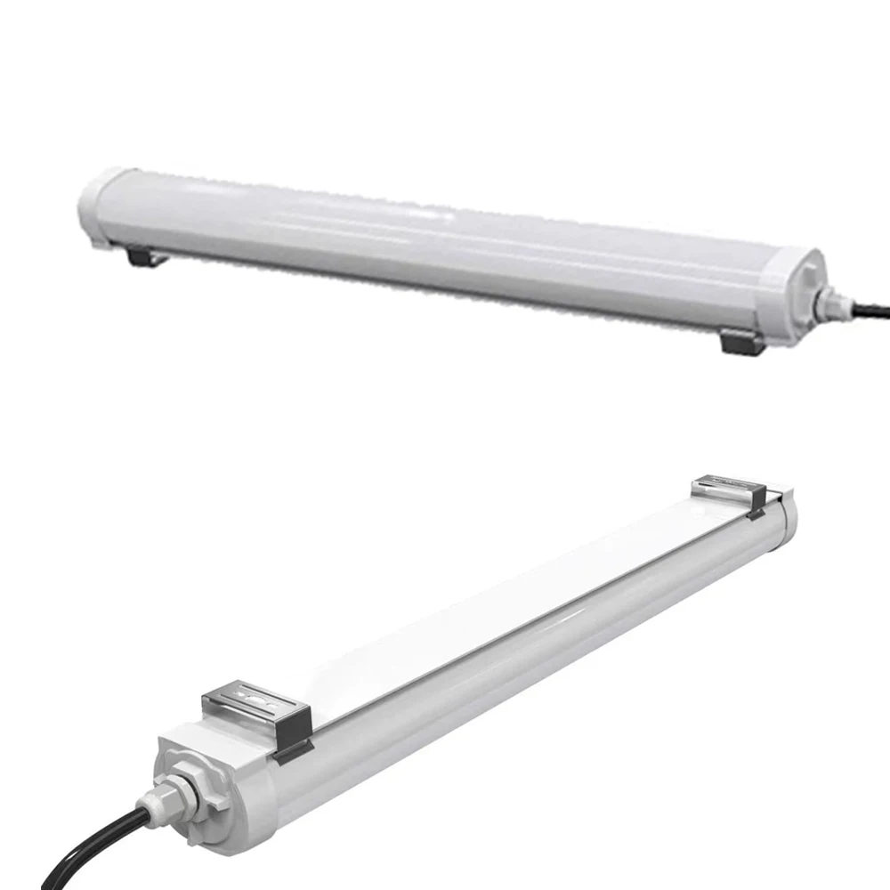 PC Material 4ft IP65 Waterproof CRI 80 Slim Tri Proof LED Light Fixture 50W 6000lm Led Tri-proof Light