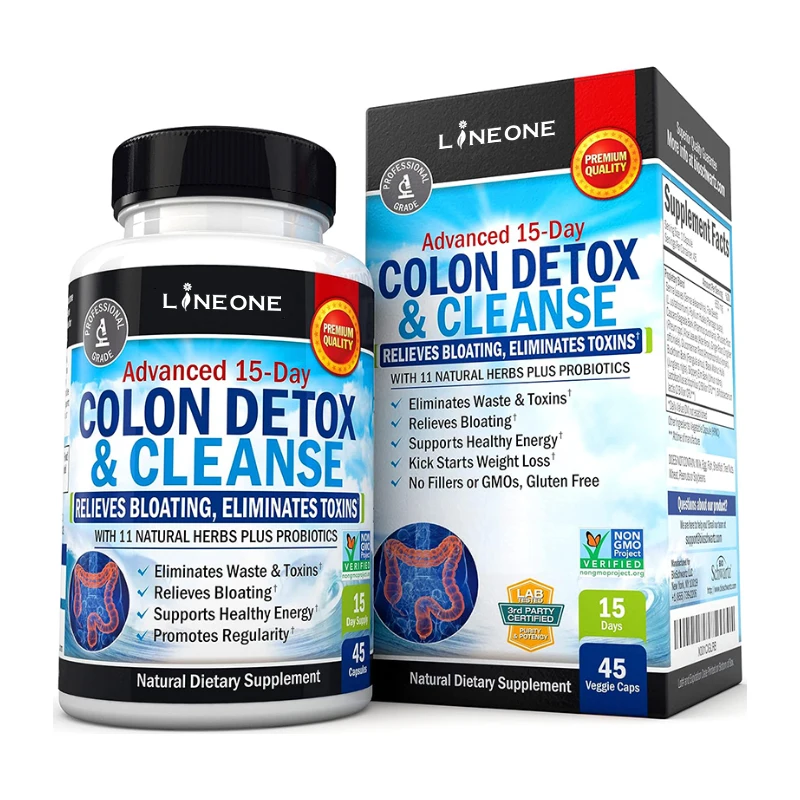 Natural OEM/ODM Colon Cleanser Detox for 15 Day  Extra-Strength Cleanse with Probiotic & Natural Laxative