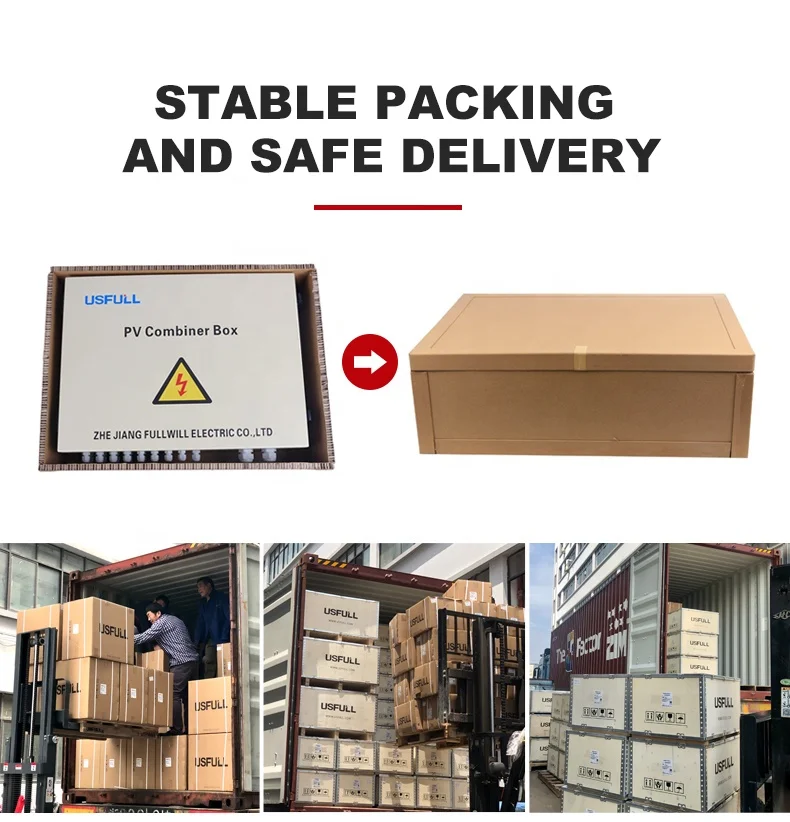 USFULL IP66 Iron shell combiner box PV string combiner box 4 in 1 out 4 ways 500V 1000V 1500V pv combiner box