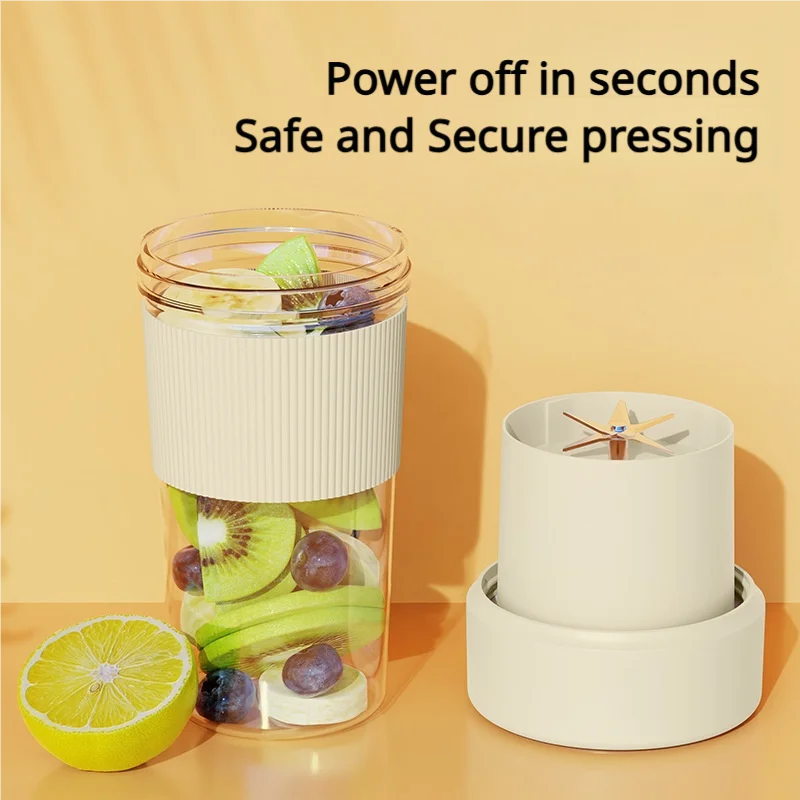 New Arrival USB Rechargeable Portable Fruit Juicer Cup Healthy Mini Battery Powered Juicers Home Juicer Cup