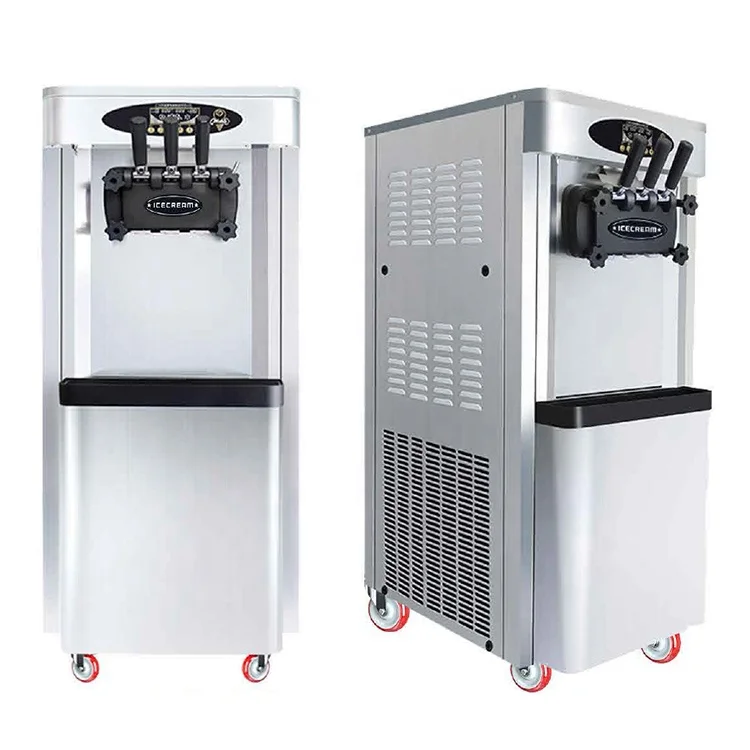 Food Truck Restaurant Commercial Stainless Steel Soft Ice Cream Machine For Sale