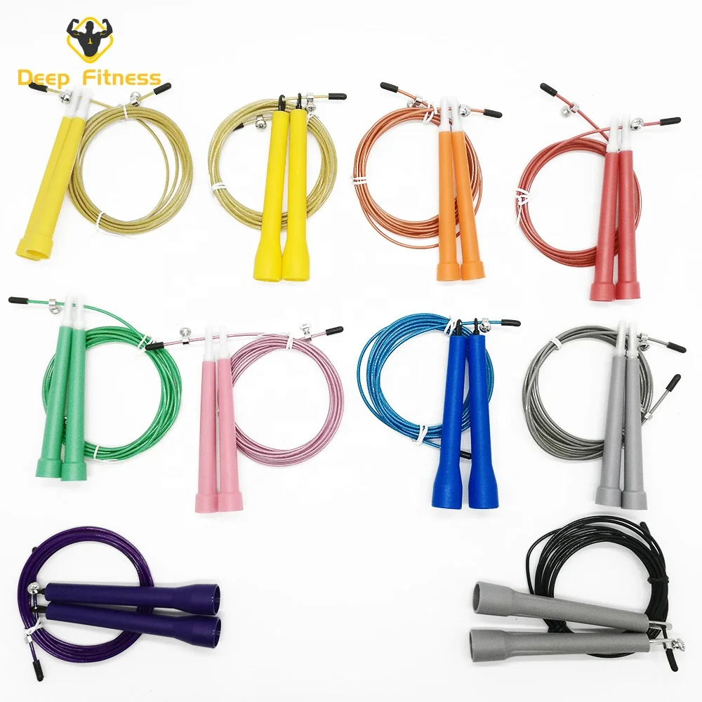 Wholesale custom Logo Aluminum Handle speed weighted heavy Skip Rope skipping jump rope skipping rope fitness