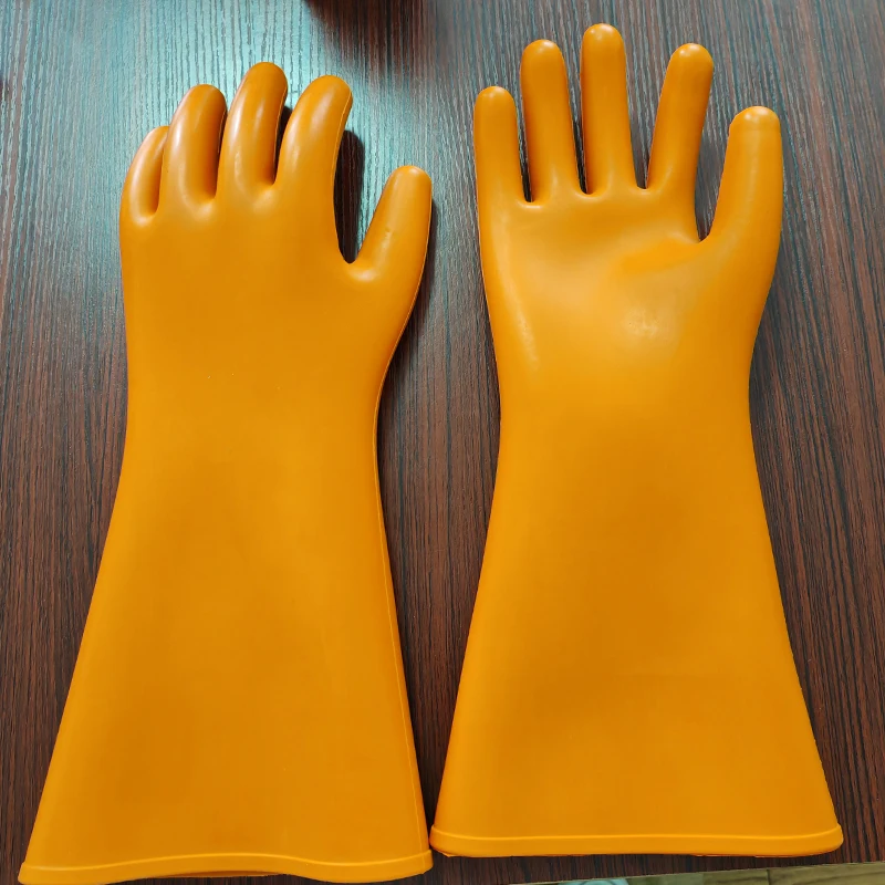 Class 5 High Voltage 10KV 12KV 20KV 35KV Electrician Prevent Electric Natural Rubber Insulated Insulating Gloves