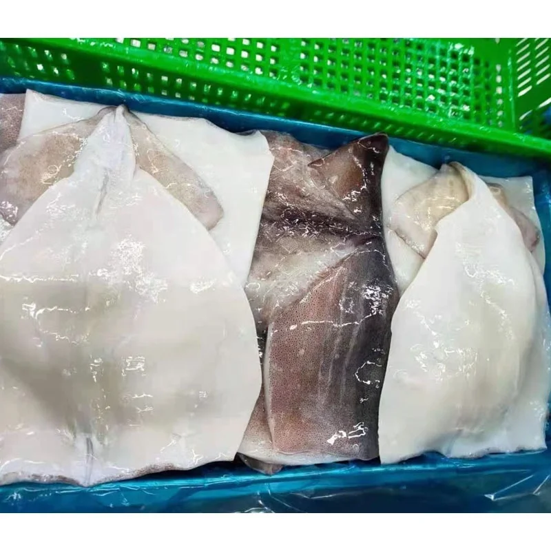 Individual Frozen squid fillet 100/150/200 g Chinese factory manufactured