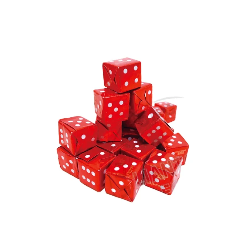 Cube Center Filled Granule Shape Bubble Gum For Sale