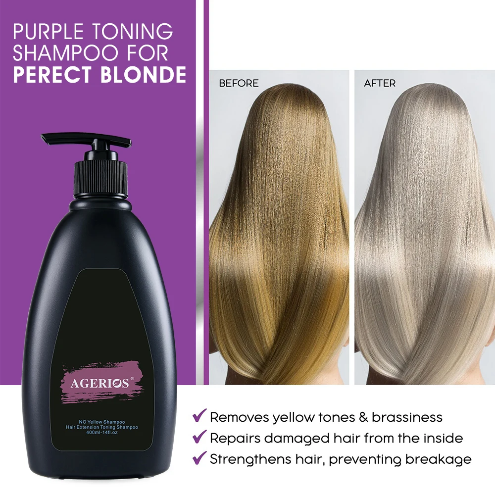 Blonde Shampoo Brassy Control Purple Blue Toners Silver Shampoo for blonde grey white hair