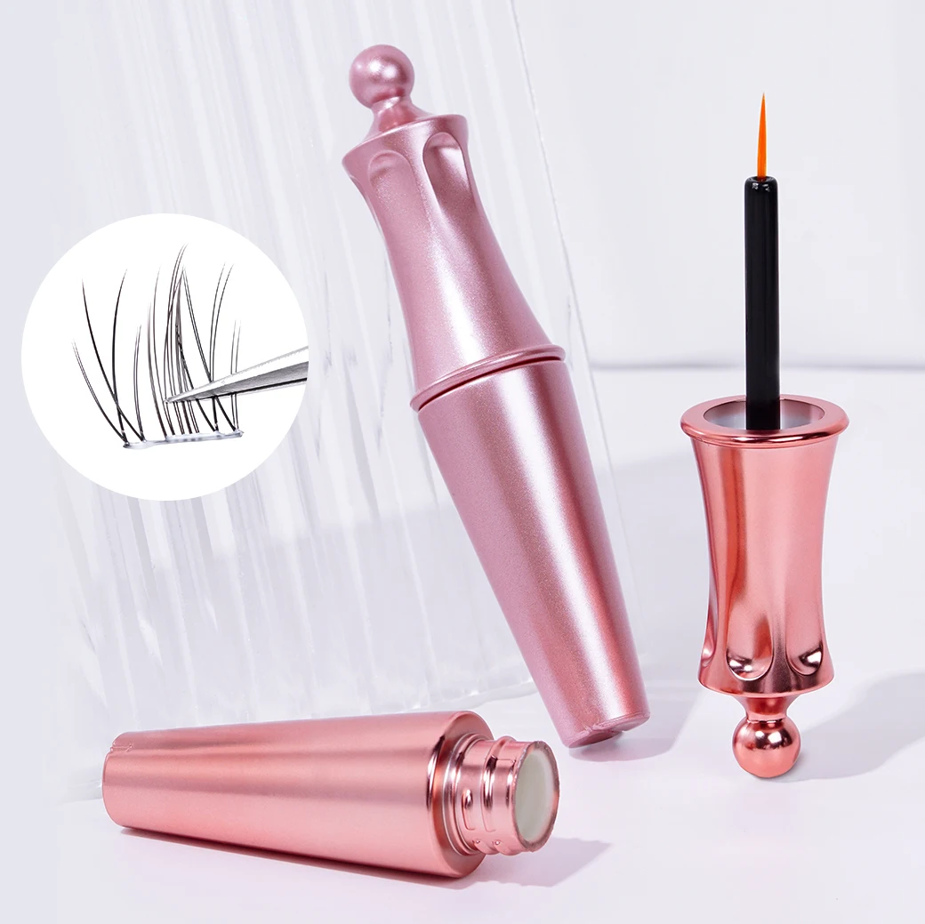 Low Humidity Latex Free Pink Strip Diy Eyelash Extension Glue Fast Drying Extra Strong Transparent Vegan Eyelash Glue