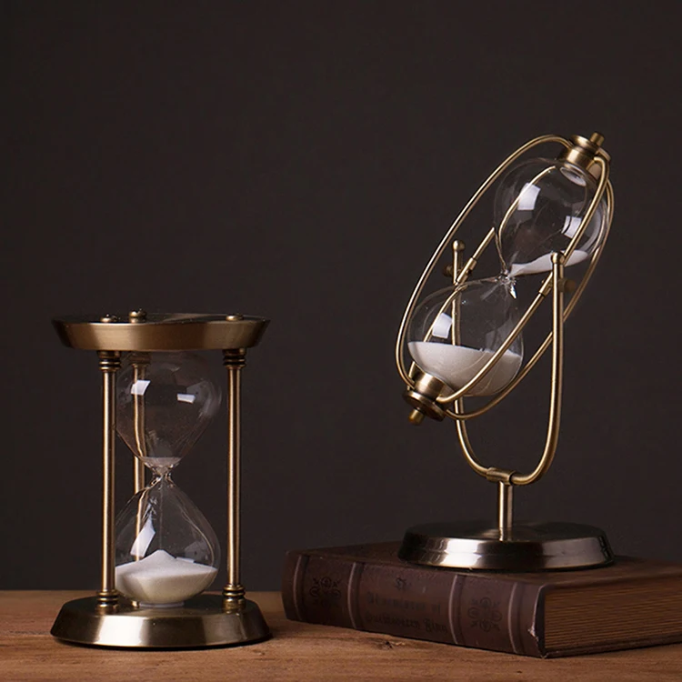 120 minute rotation sand timer 3h 24 heures grand deco sablier metal hourglass