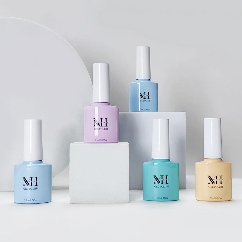 MH Odorless Long Lasting Milky Building Gel Polish Uv Gel Aurora Glitter Gel Builder Acrylic Extension Nail Art Manicure