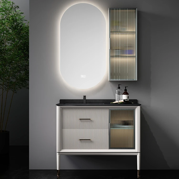 Modern Luxury Premium Quality Bathroom Furniture Free Standing Wooden Bathroom Vanity Cabinets