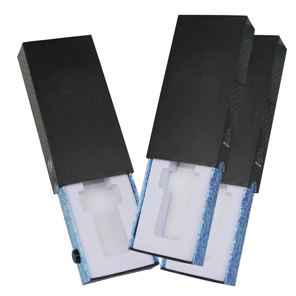 Custom 5 Pack Cigarette Box Drawer Tube Boxes Child Resistant Cigar Cone Packaging Box With Foam Insert