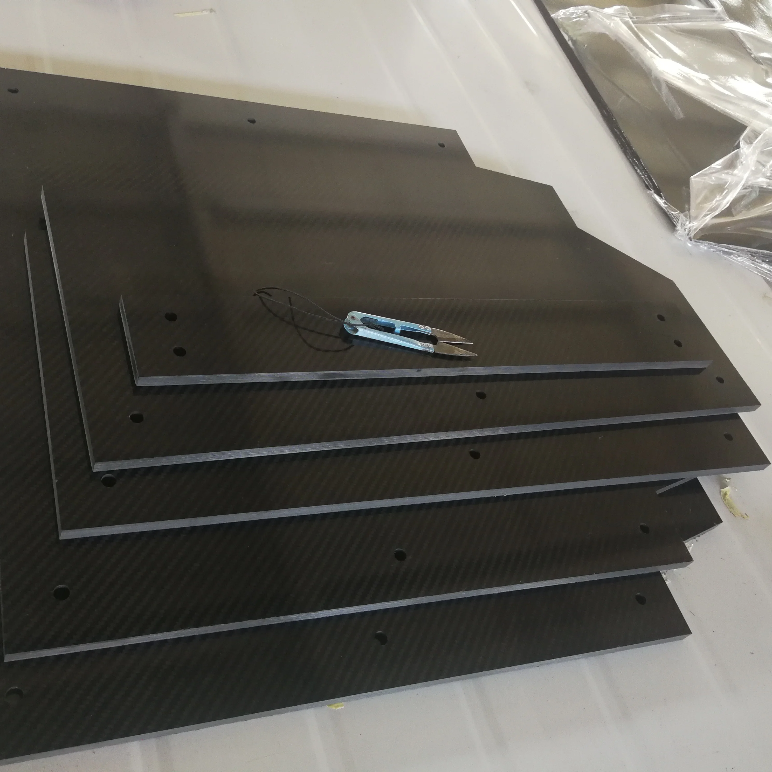 3K twill plain CNC manufacturer customized and forged carbon fiber board