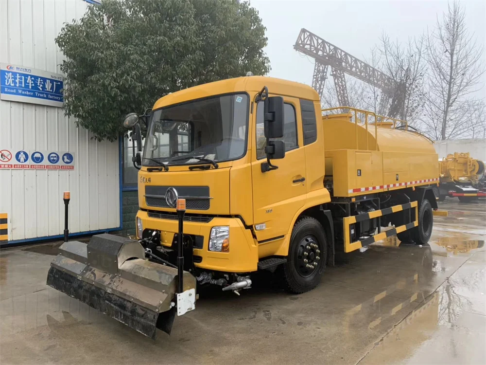 Airport Used 10 cbm High Pressure Road Street Washing Truck with Sprinkler and Spray Function