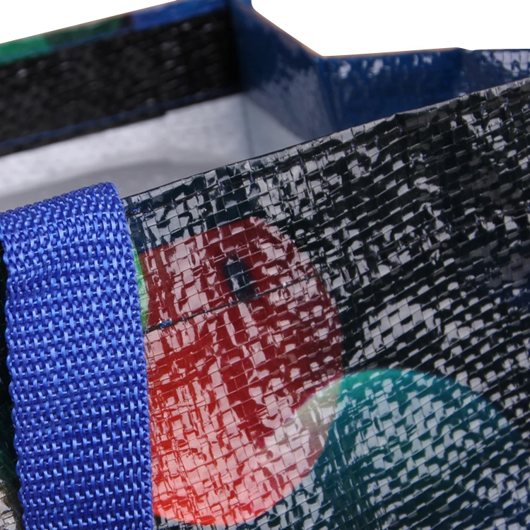 Custom Logo Lamination PP Woven Shopping Tote Bag For Grocery Supermarket