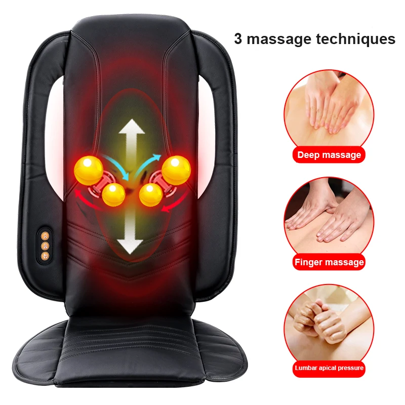 Back massage pad constant temperature massage cushion positioning local heating back waist massage pad home and car