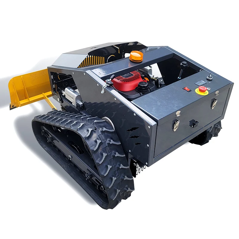 Cheap 7.5HP/9HP 1000mm Width Gasoline Remote Control Robot ATV Mini Snow Plow