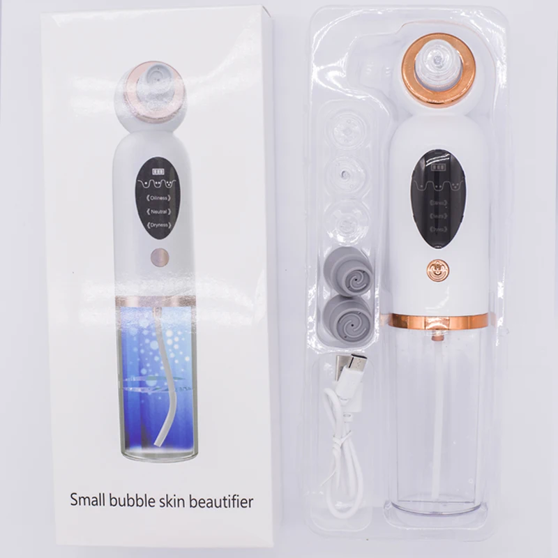 New arrival 2021 Hot Sell Electric Small Bubble Beauty Skin Cleaner Water Cycle Blackhead
