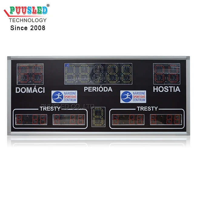 LED electronic sports goal scoreboard led scoreboard led hockey scoreboards for sale LED sport gametime display