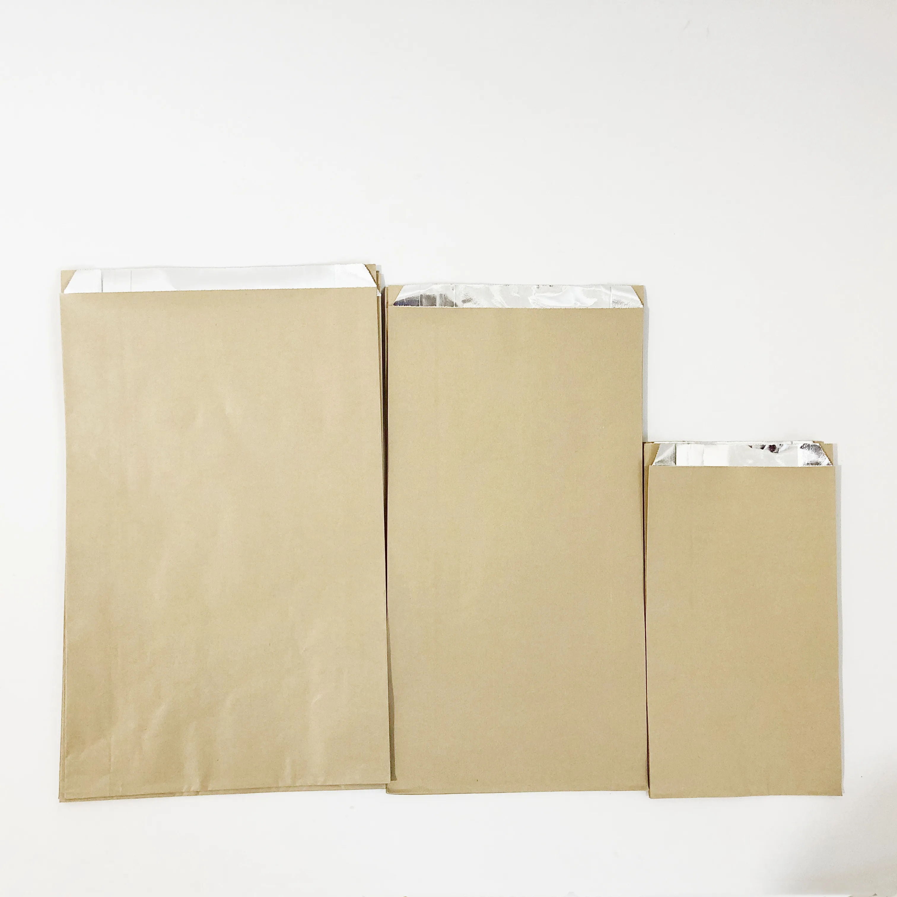 cheap disposable lined aluminum foil paper kebab chicken BBQ tasty doner sleeve toast greaseproof paper bags