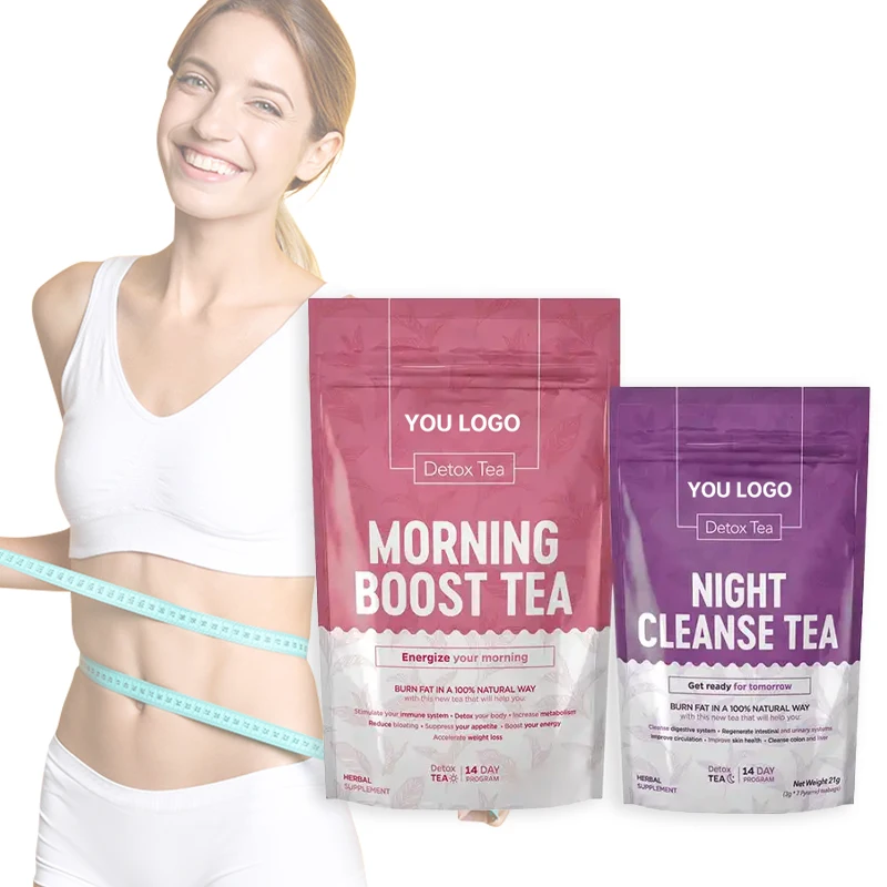 Factory Supply 14-Day Herbal Diet Tea Fast Weight Loss Slimming Tea for a Flat Tummy