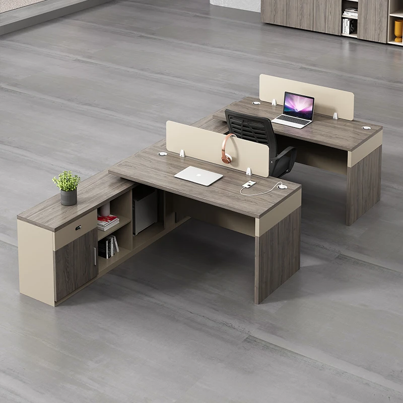 Офисная мебель Т-образная перегородка офисный стол 2 или 4 Человека Рабочая станция модульный набор коммерческой мебели