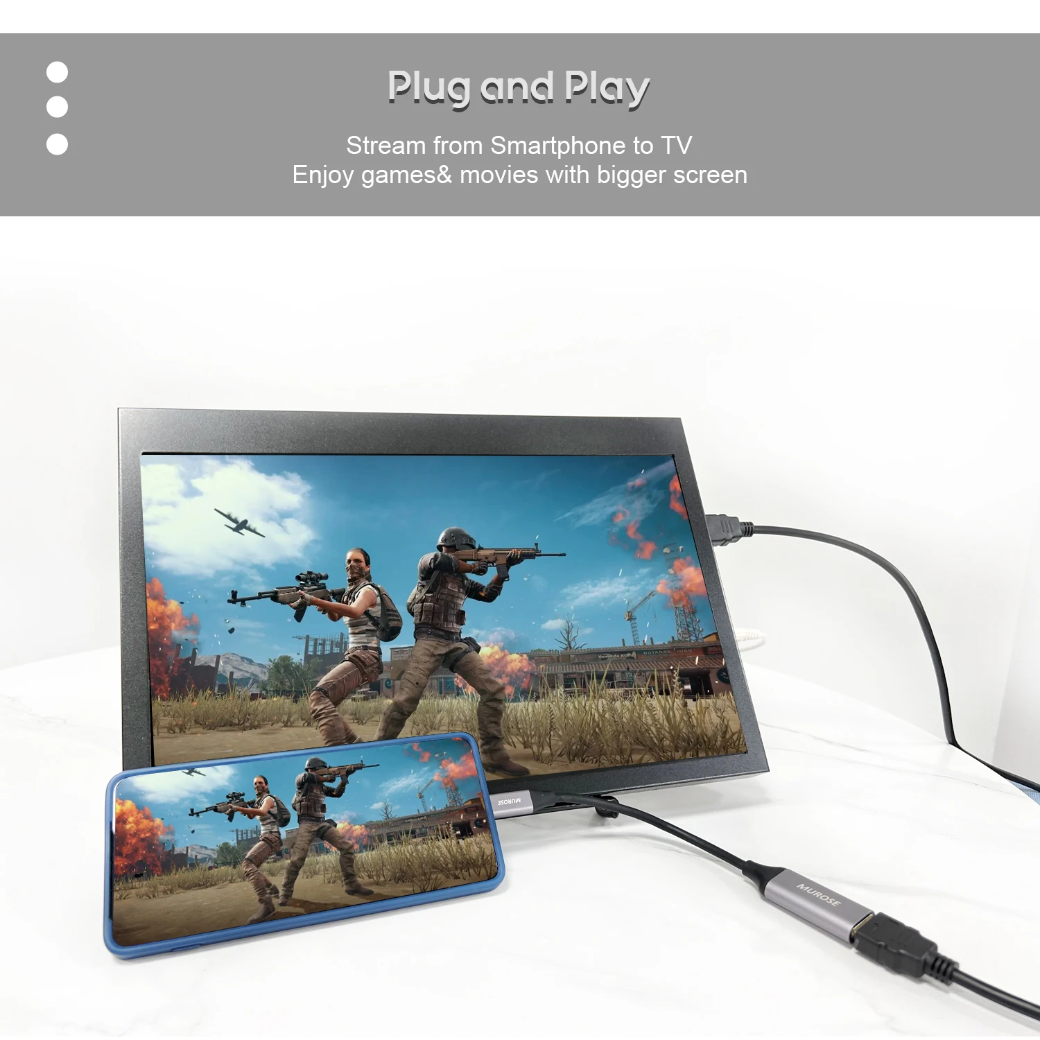 Адаптер Type C, аксессуары для компьютера, Китай, алюминиевый адаптер для HD-кабеля 4K, 60 Гц, 20 м, USB для HD-телевизора, для мобильного телефона Android