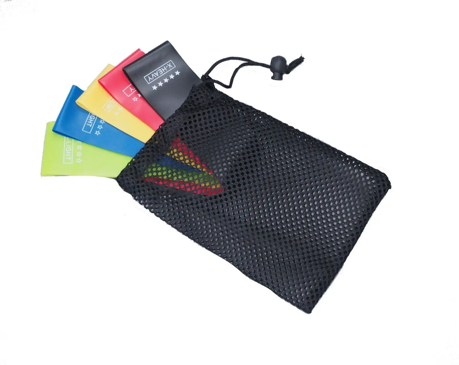 Haiyang Libenli  Cheap Supply Custom Printing Souvenir  Set of 5 pcs Sport Exercise  Mini Loop rubber fitness bands