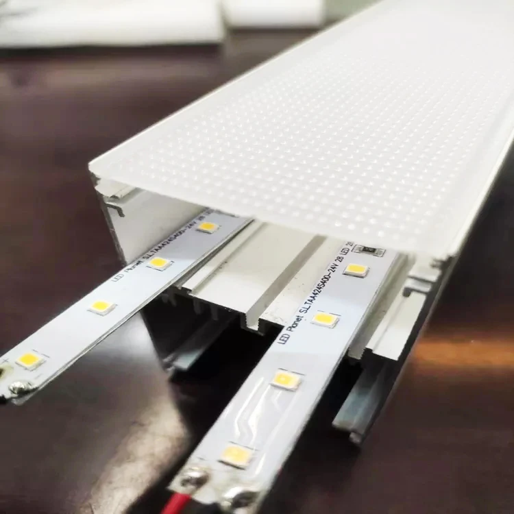 Поликарбонатный материал тисненый абажур антибликовый UGR<16 PMMA диффузор крышка лампы для освещения