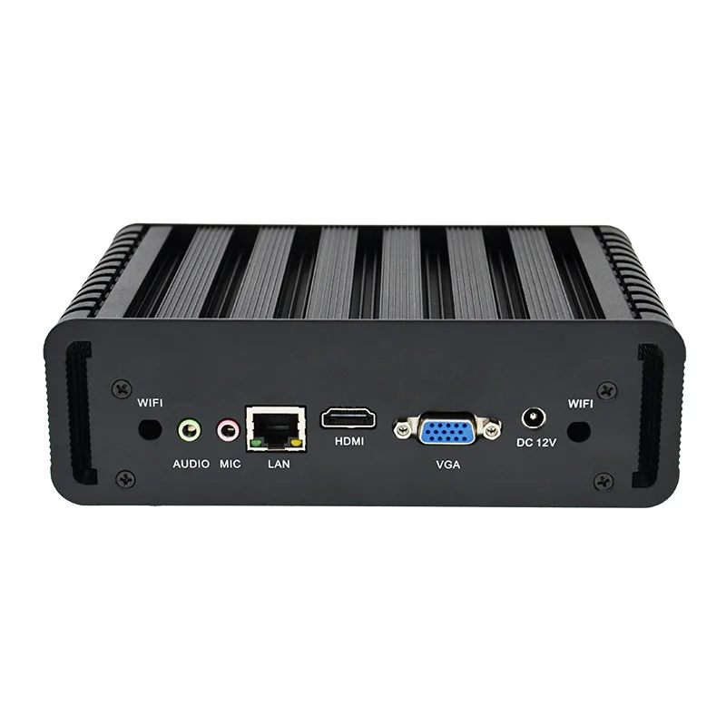 Двухъядерный мини-ПК сервер 6 USB RJ45 Lan порты промышленный самый маленький компьютер I5 5200U 5350U мини промышленный ПК по заводской цене
