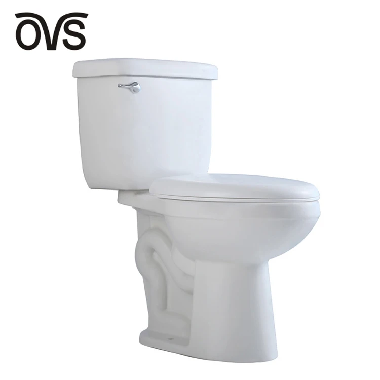 Ovs Upc однотонный удлиненный белый цвет санитарные изделия сифонический двухкомпонентный туалет для гостиничной ванной комнаты