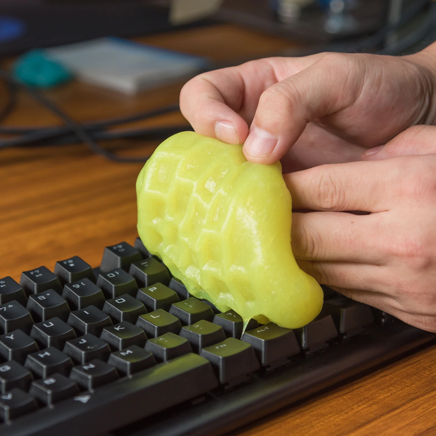 Высокотехнологичный волшебный гель для удаления пыли желтого цвета, суперчистящий слайм-гель для телефона, ноутбука, ПК, клавиатуры, гель для очистки автомобиля