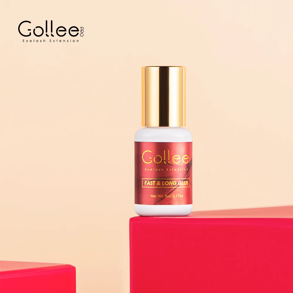 Gollee 1 Sec Drying Thin Viscosity for Both Volume Eyelash and Classic Japan Eyelash Extension Glue Eyelash Glue