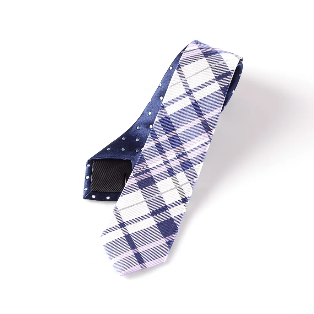Wholesale Vietnam Guangzhou Amazon Sellers Fashion Handmade Lilac Checked Necktie